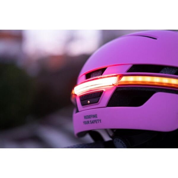 Livall Neo Smart Kask Miejski Bluetooth LED/SOS, Różowy, r. L (BH51M)