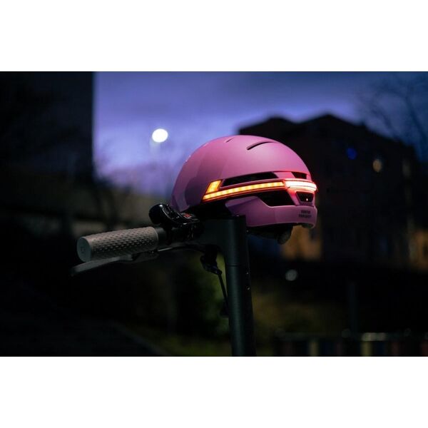 Livall Neo Smart Kask Miejski Bluetooth LED/SOS, Różowy, r. M (BH51M)