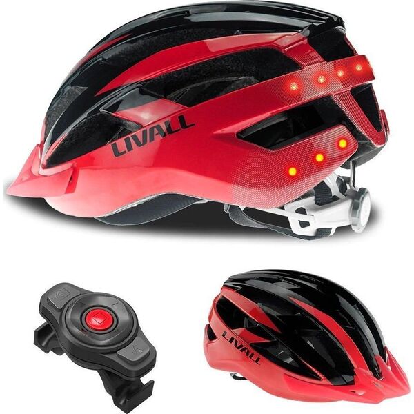 Livall Smart Kask MTB MT1 Neo Intercom/LED/SOS/BT r. 54-58cm czerwony