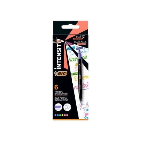 Bic BIC Intensity Dual Tip Highlighter mix (6szt)