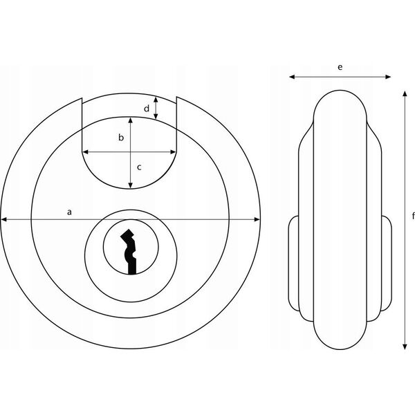Abus ABUS Diskus 24IB/70 SL 8