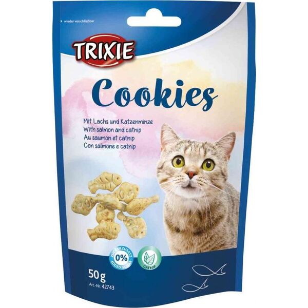 Trixie Ciasteczka Z Łososiem I Kocimiętką 50G