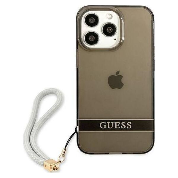Guess Guess GUHCP13LHTSGSK iPhone 13 Pro / 13 6,1" czarny/black hardcase Translucent Stap