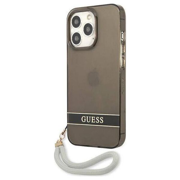 Guess Guess GUHCP13LHTSGSK iPhone 13 Pro / 13 6,1" czarny/black hardcase Translucent Stap