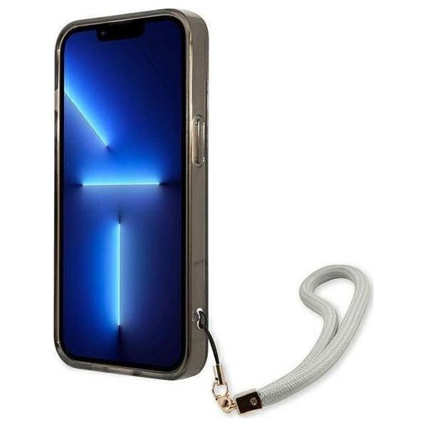 Guess Guess GUHCP13SHTSGSK iPhone 13 mini 5,4" czarny/black hardcase Translucent Stap