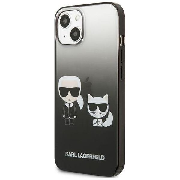 Karl Lagerfeld Karl Lagerfeld KLHCP13STGKCK iPhone 13 mini 5,4" hardcase czarny/black Gradient Ikonik Karl & Choupette