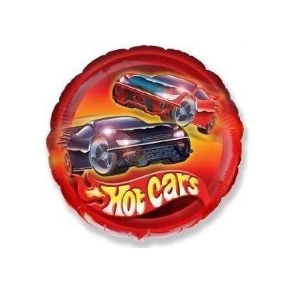 GoDan Balon foliowy Samochody Hot Cars okrągły FX 46cm