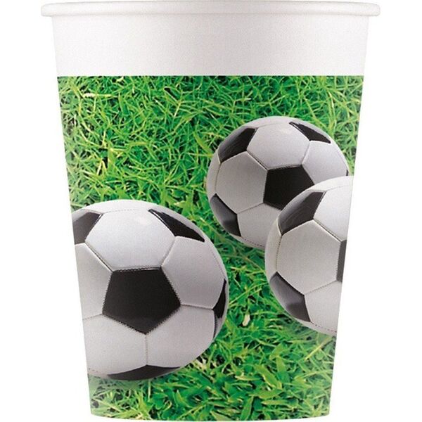 GoDan Kubeczki papierowe Football Party, 200ml 8szt