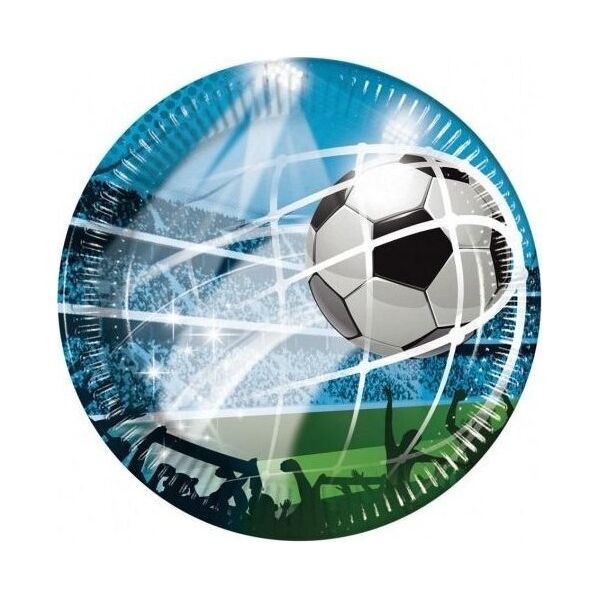 GoDan Talerzyki papierowe Soccer Fans 23cm 8szt