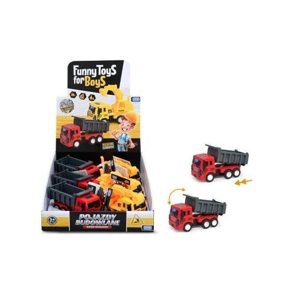 Artyk Pojazdy budowlane ToysForBoys disp ARTYK 132445 p6 mix cena za 1 szt
