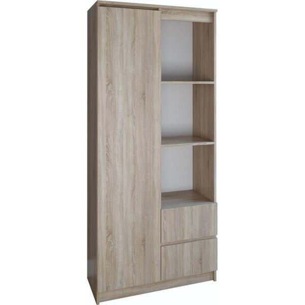 Topeshop REGAŁ RS-80 BILY - DĄB SONOMA