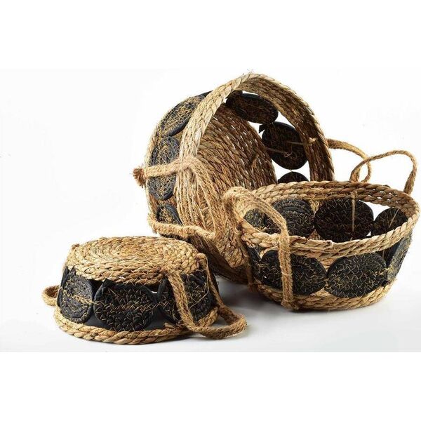 Affek Design BALI KOMPLET 3 KOSZY 30XH:15CM/27XH:13CM/21XH:9CM
