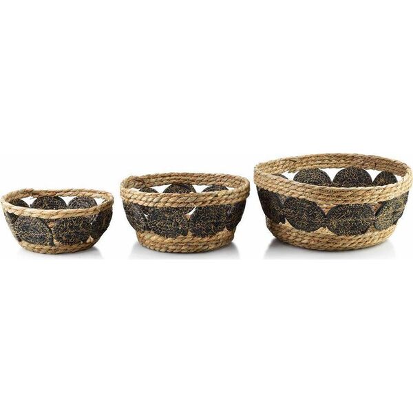 Affek Design BALI KOMPLET 3 KOSZY 30XH:15CM/27XH:13CM/21XH:9CM