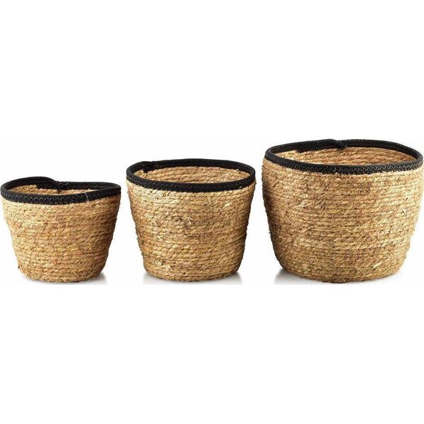 Affek Design BALI KOMPLET 3 KOSZY 33x33xH:27/27x27xH:24/25x25xH:21cm