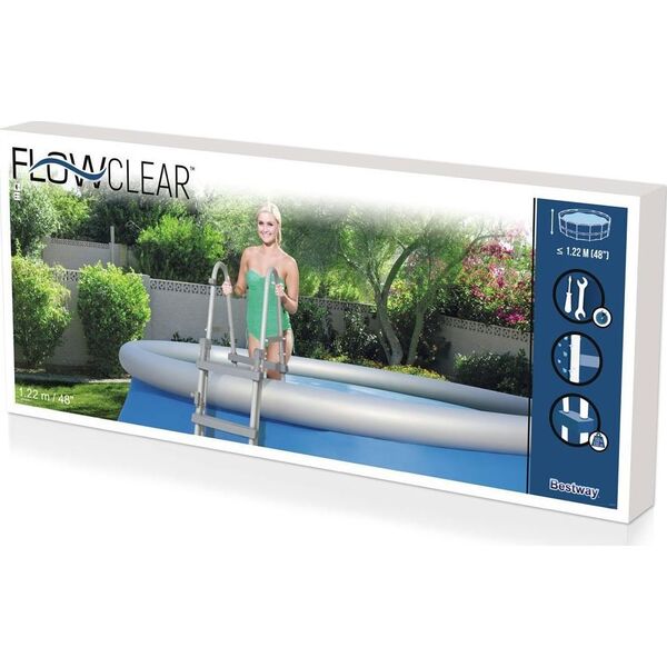 Bestway Bestway Bezpieczna DRABINKA do basenu 122cm 58331