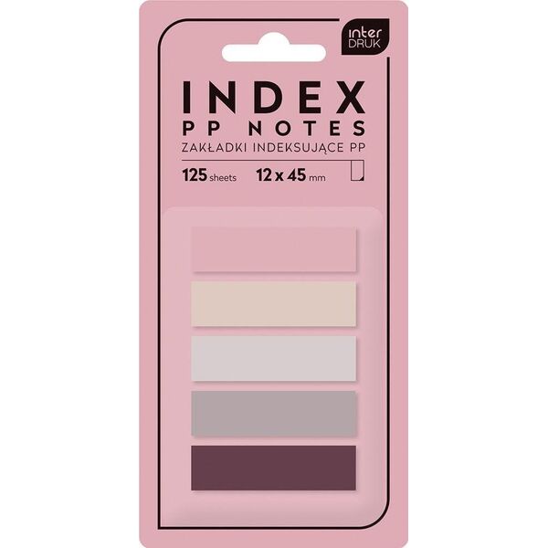Interdruk Zakładki indeksujące PP Nude 125szt mix