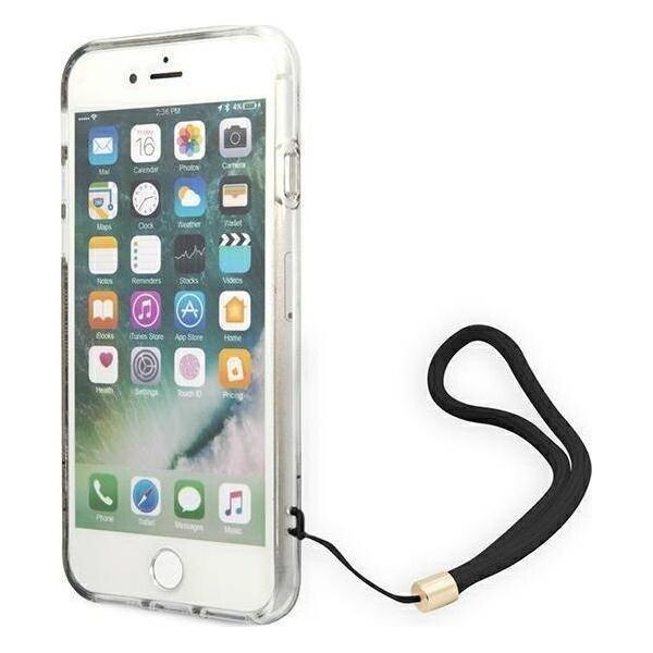 Guess Guess GUOHCI8H4STW iPhone SE 2022 / SE 2020 / 7/ 8 brązowy/brown hardcase 4G Print Strap