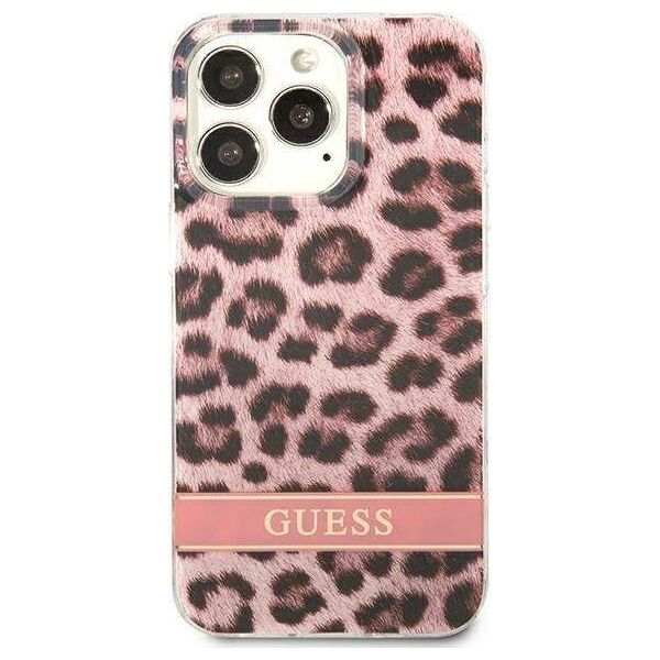 Guess Guess GUHCP13LHSLEOP iPhone 13 Pro / 13 6,1" różowy/pink hardcase Leopard