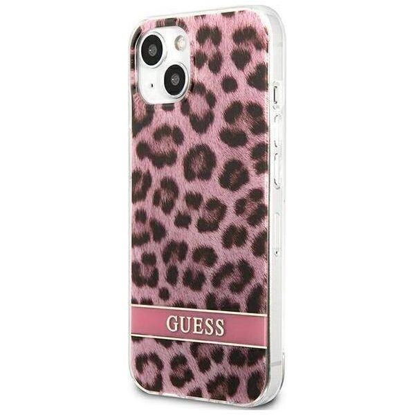 Guess Guess GUHCP13SHSLEOP iPhone 13 mini 5,4" różowy/pink hardcase Leopard