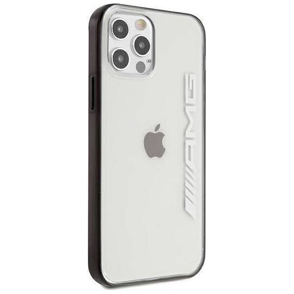 Mercedes AMG AMHCP12LAESLBK iPhone 12 Pro Max transparent hardcase Metallic Painted