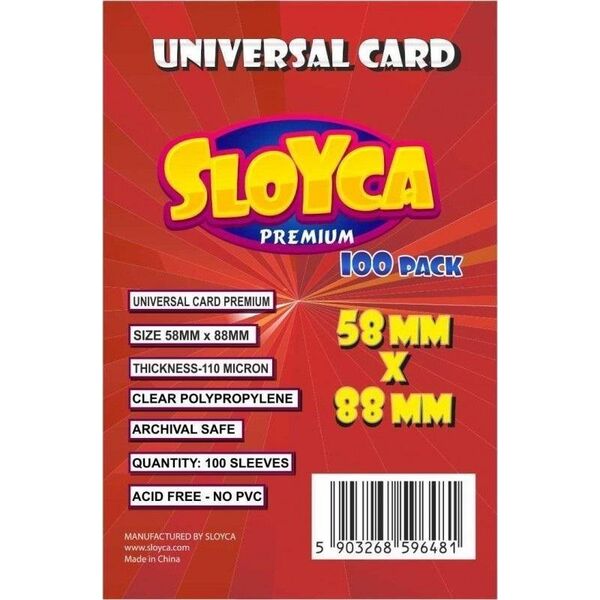 Sloyca Koszulki Universal Card Premium 58x88mm (100szt)