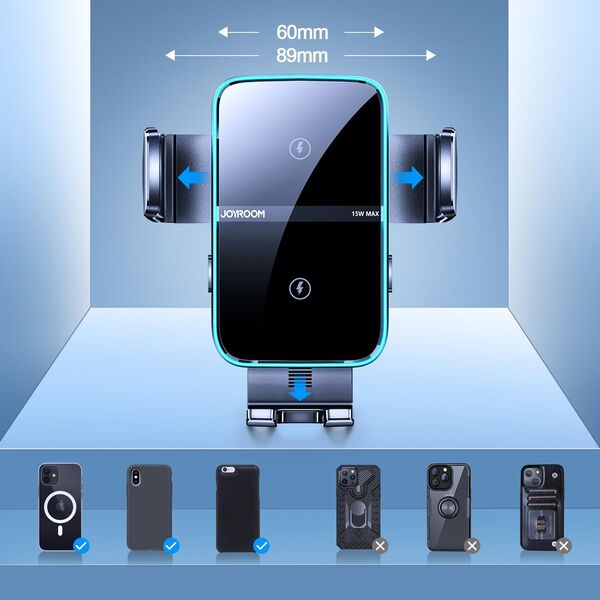 Joyroom JOYROOM JR-ZS246 DASHBOARD CAR MOUNT WIRELESS CHARGER 15W BLACK