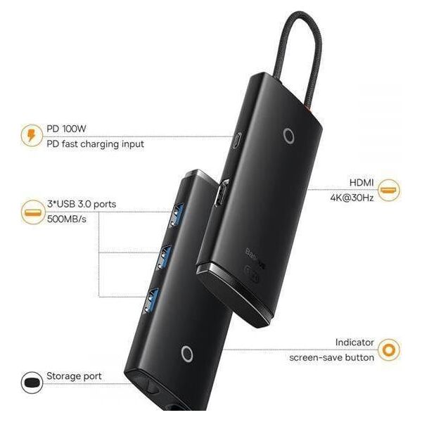 Stacja/replikator Baseus USB-C (BS-OH018)