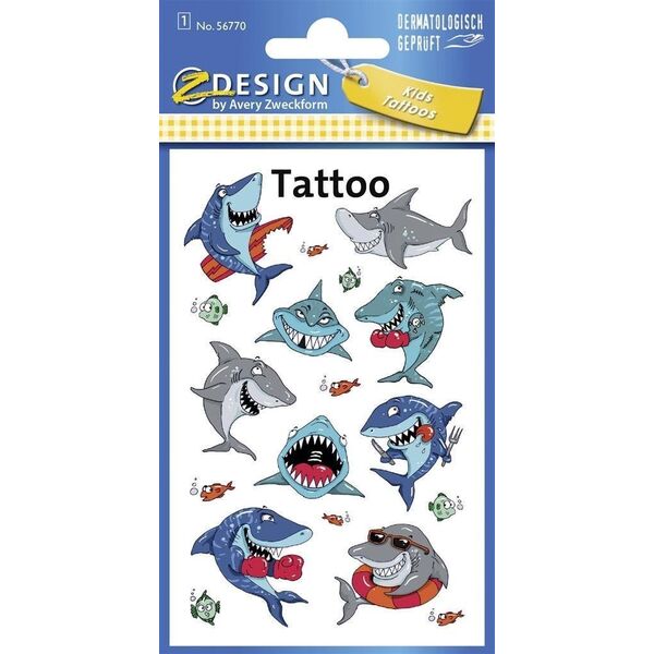 Zdesign Tatuaże dla dzieci - Rekiny