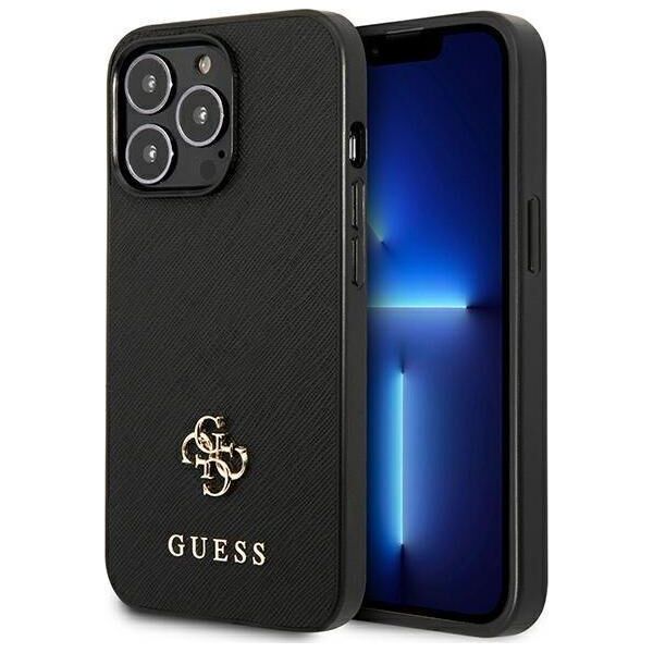 Guess Guess GUHCP13LPS4MK iPhone 13 Pro / 13 6,1" czarny/black hardcase Saffiano 4G Small Metal Logo
