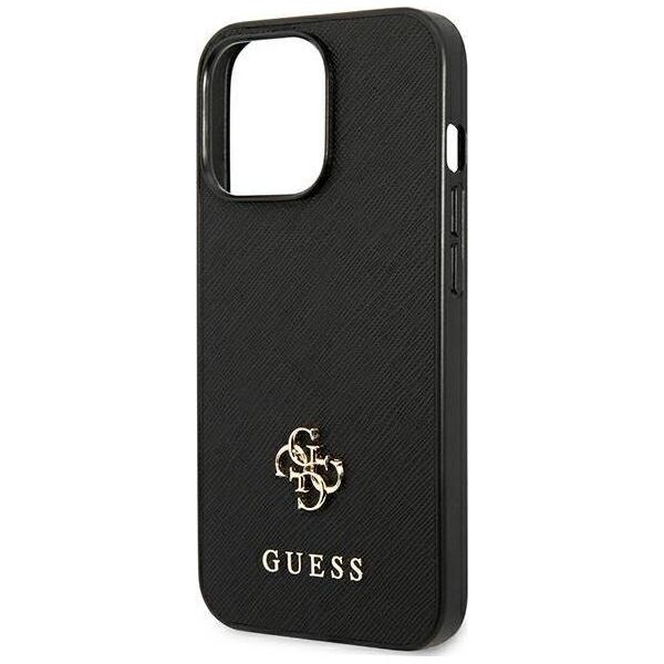 Guess Guess GUHCP13LPS4MK iPhone 13 Pro / 13 6,1" czarny/black hardcase Saffiano 4G Small Metal Logo