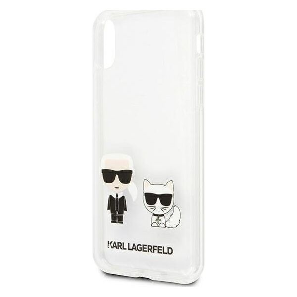 Karl Lagerfeld Karl Lagerfeld KLHCI65CKTR iPhone Xs Max hardcase Transparent Karl & Choupette