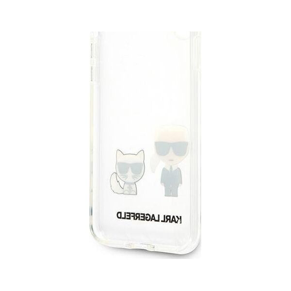 Karl Lagerfeld Karl Lagerfeld KLHCI65CKTR iPhone Xs Max hardcase Transparent Karl & Choupette