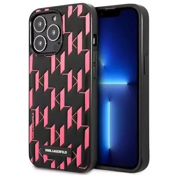 Karl Lagerfeld Karl Lagerfeld KLHCP13LMNMP1P iPhone 13 Pro / 13 6,1" hardcase różowy/pink Monogram Plaque
