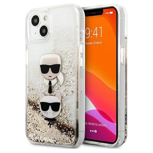 Karl Lagerfeld Karl Lagerfeld KLHCP13MMNMP1P iPhone 13 6,1" hardcase różowy/pink Monogram Plaque