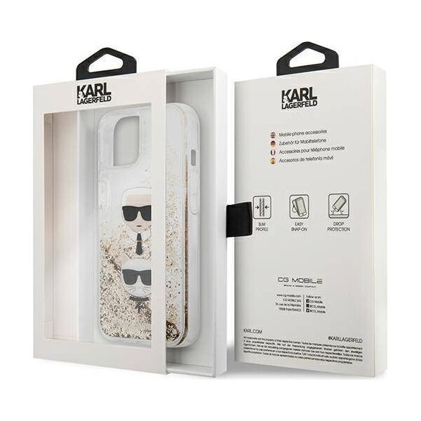 Karl Lagerfeld Karl Lagerfeld KLHCP13MMNMP1P iPhone 13 6,1" hardcase różowy/pink Monogram Plaque