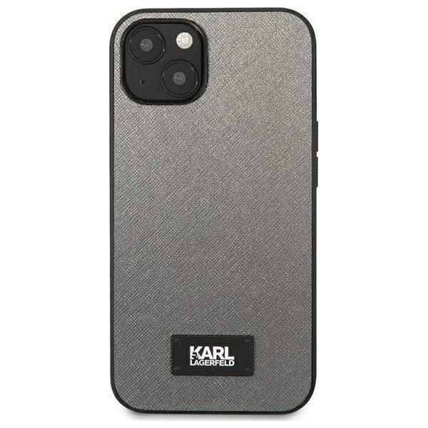 Karl Lagerfeld Karl Lagerfeld KLHCP13SSFMP2DG iPhone 13 mini 5,4" hardcase srebrny/silver Saffiano Plaque