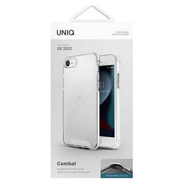 Uniq UNIQ etui Combat iPhone SE 2022 / SE 2020 /7/8 biały/blanc white