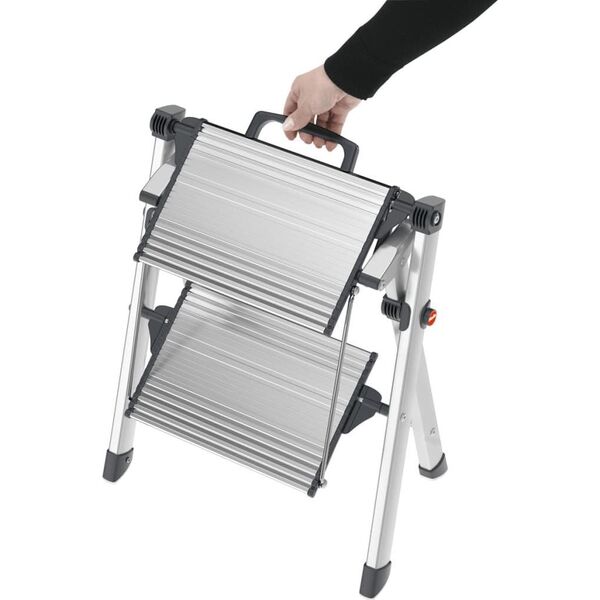 Hailo Hailo Drabinka 2-stopniowa Mini Comfort, 45 cm, aluminium, 4310-100