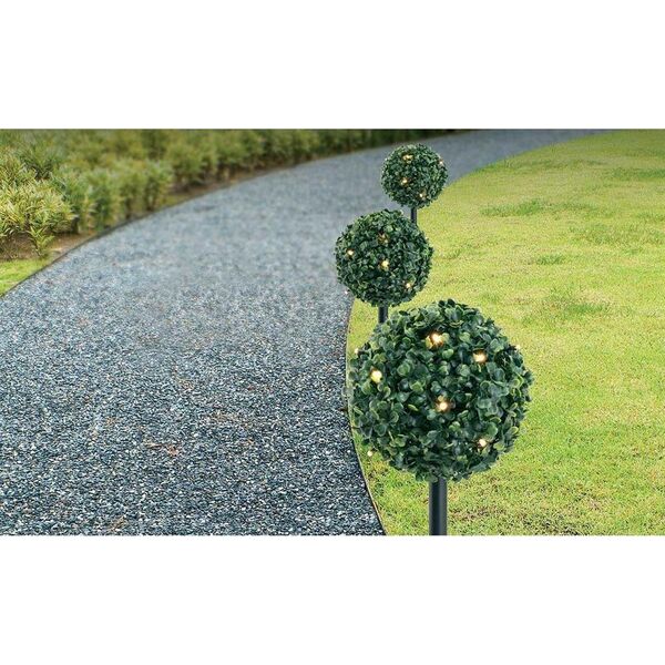Saska Garden ZESTAW LAMP SOLARNYCH 3 KUL BUKSZPANOWYCH 27LED