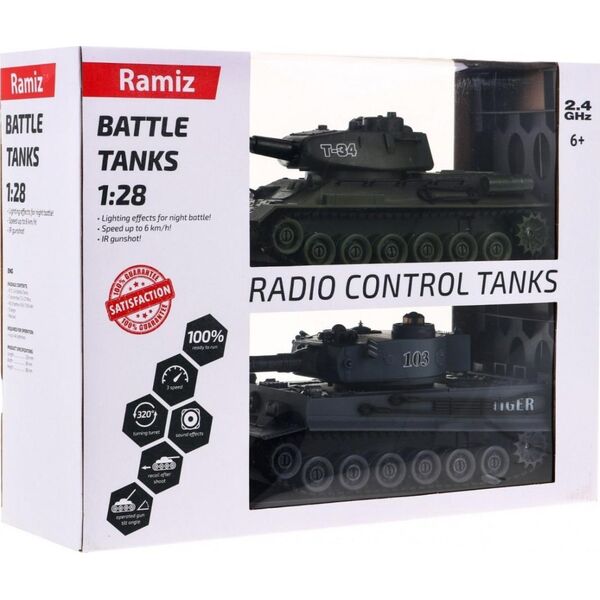 DWM BITWA CZOŁGÓW TIGER VS T-34 1:28