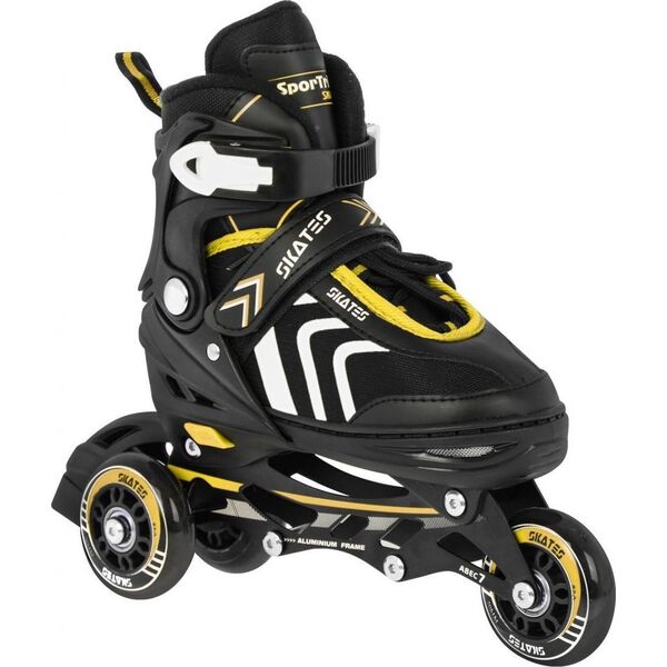 Rolki SporTrike ZSP.HP88-5.M.ZOL z wymienną płozą regulowane czarne r. 34-38