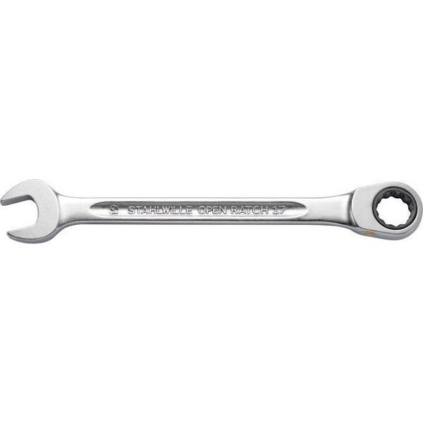 Stahlwille Klucz płasko-oczkowy z grzechotką 19mm, płaski