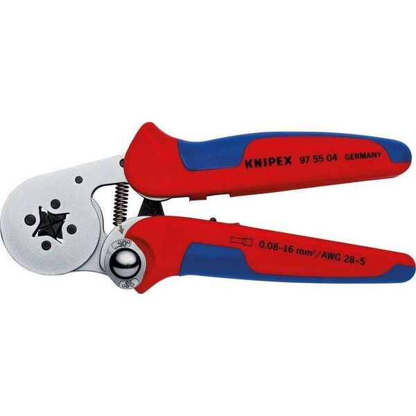 Knipex Szczypce dźwigniowe do zagniatania 97 55 04