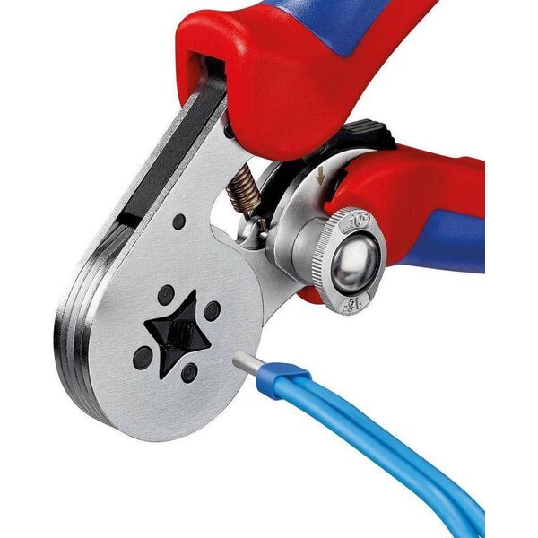 Knipex Szczypce dźwigniowe do zagniatania 97 55 04