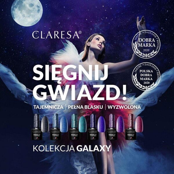 Claresa CLARESA Lakier hybrydowy Galaxy Green 5g