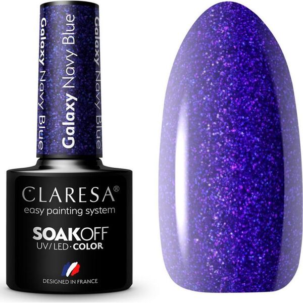 Claresa CLARESA Lakier hybrydowy Galaxy Navy Blue 5g