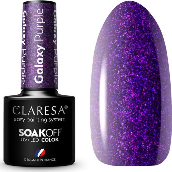 Claresa CLARESA Lakier hybrydowy Galaxy Purple 5g