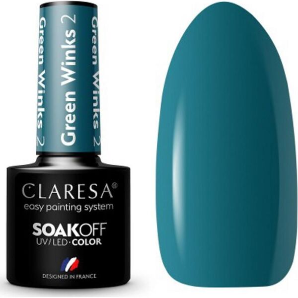 Claresa CLARESA lakier hybrydowy GREEN WINKS 2 -5g