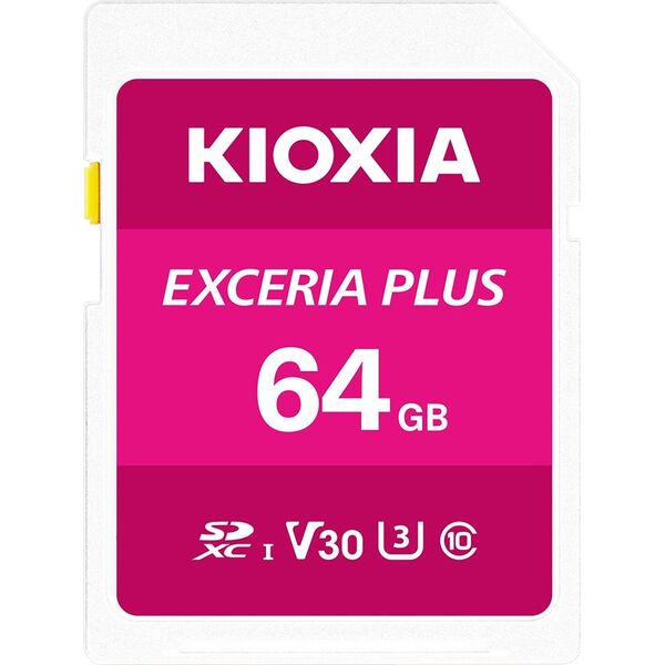 Karta Kioxia Exceria Plus SDXC 64 GB Class 10 UHS-I/U3 V30 (LNPL1M064GG4)