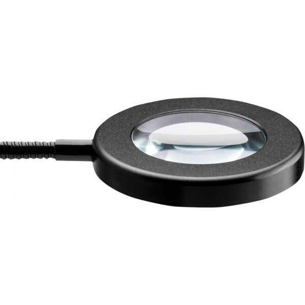 Activeshop LAMPKA LUPA LED SNAKE RING NA BIURKO CZARNA